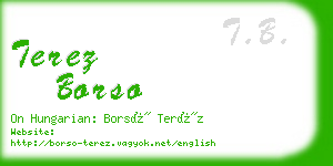 terez borso business card